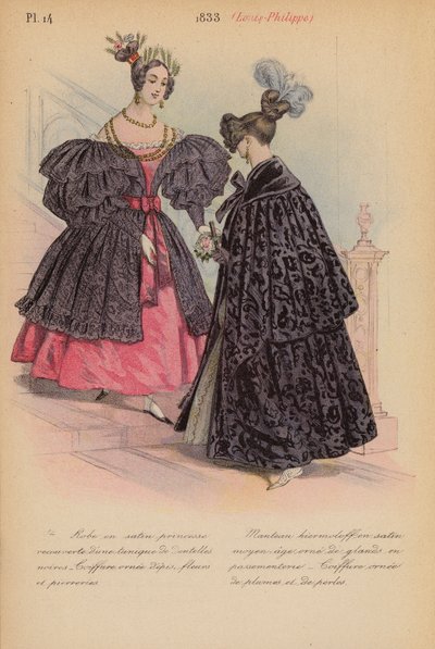 Ranskalainen muoti: Louis-Philippe (värilitro) 1833. tekijältä Louis Colas