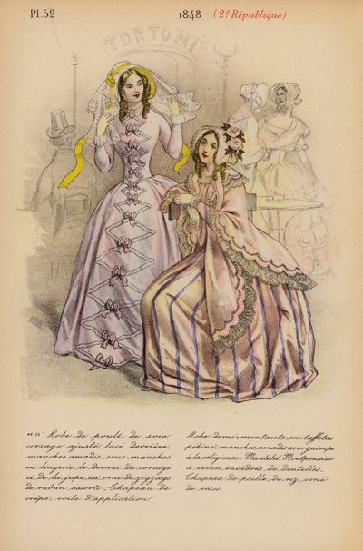 Ranskalainen muoti: Republique (värilitro): 1848, 2e Republique (värilitro) tekijältä Louis Colas