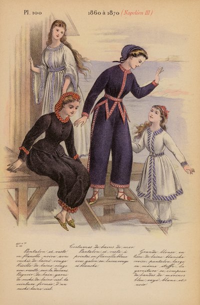 Ranskalainen muoti: Napoleon III (värilitografia). tekijältä Louis Colas