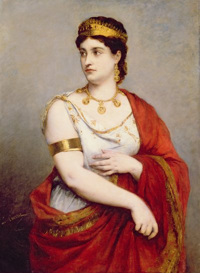 Mademoiselle Georgen (1787-1867) muotokuva tekijältä Louis Courtat