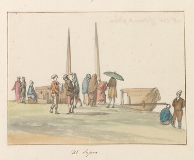 Gozon saaren perinteiset puvut Costume de Ghozo (nimi esineessä) Voyage en Italy ja Sicile et à Malte - 1778 (sarjan nimi) tekijältä Louis Ducros