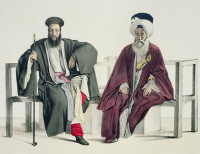 Kreikkalainen pappi ja turkkilainen, Thierry Brothersin kaivertama, 1825 tekijältä Louis Dupré