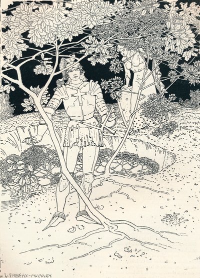 Kuvitus Spensers Faerie Queenelle. Canto II. Jae 30, c1895 tekijältä Louis Fairfax Muckley