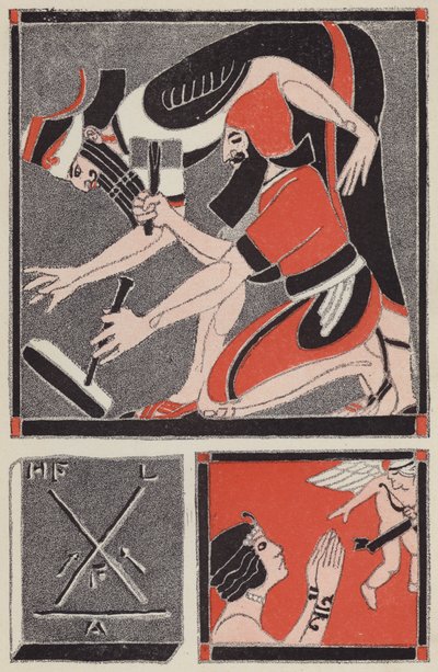 Nooan rakkauden kartta; XXI, I-8 (väri litho) tekijältä Louis Fancher