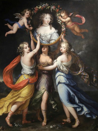 Françoise-Athénaïs de Rochechouart, markiisitar de Montespan 1640-1707, 1600-luvun toinen puolisko. tekijältä Louis Ferdinand Elle the Younger