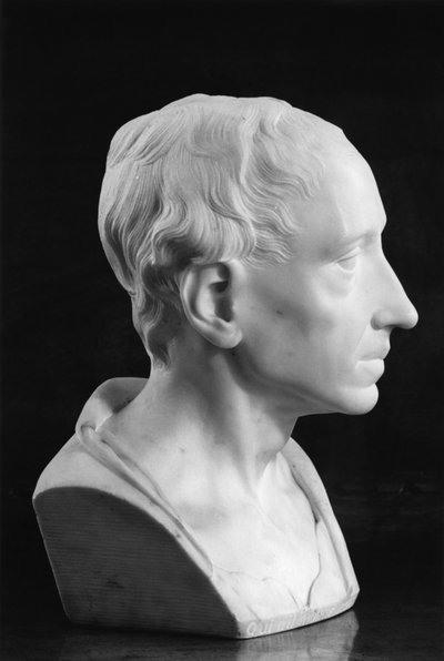 Alexander Popen rintakuva (marmori) tekijältä Louis Francois Roubillac