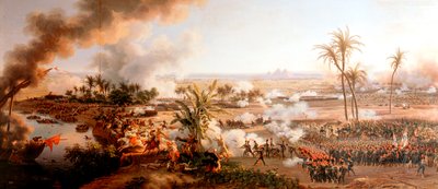 Pyramidien taistelu, Egypti, 21. heinäkuuta 1798 tekijältä Louis Francois Lejeune