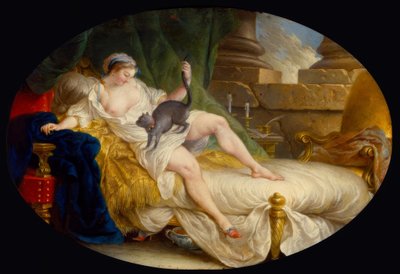 L.G.Blanchet, Julie huomaa tulleensa hylätyksi/ 1759 tekijältä Louis Gabriel Blanchet