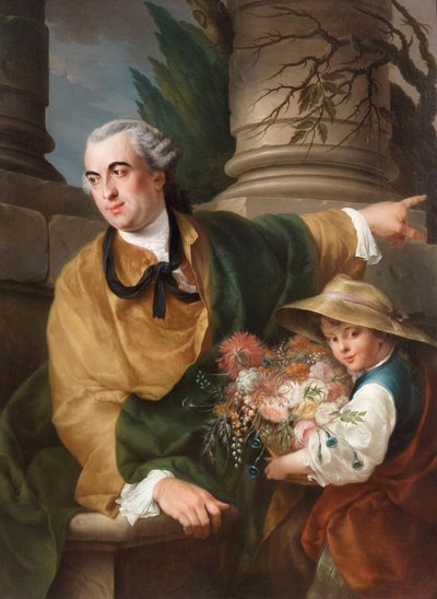 Charles Claude Flahaut de La Billarderien muotokuva, Angivillerin kreivi 1730-1809, 1760. tekijältä Louis Gabriel Blanchet