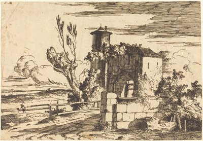 Monumentaalinen sisäänkäynti tekijältä Louis Gabriel Moreau the Elder