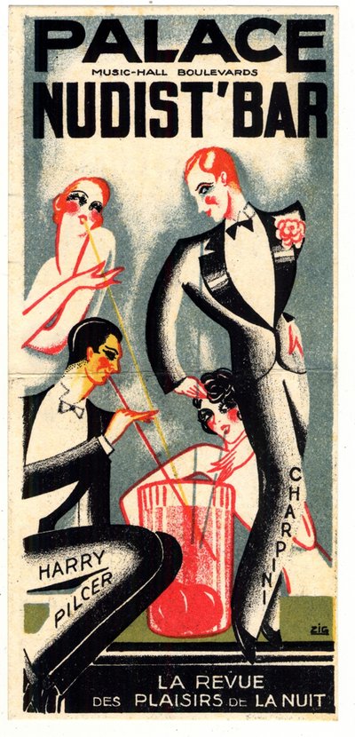 Palace Nudist Bar tekijältä Louis Gaudin Zig