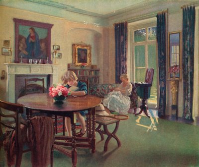 Kesäkuun sisustus, vuodelta 1923. tekijältä Louis Ginnett