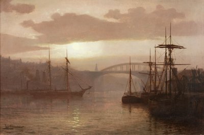 Sunderlandin satama, 1899 tekijältä Louis Grimshaw