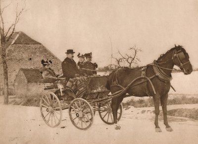 Miehet ja naiset hevoskärryissä, 1937 tekijältä Louis Guichard