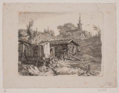 Maisema vesimyllyllä tekijältä Louis Gurlitt