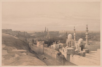Egypti ja Nubia: Osa III - nro 26, Kairo, Looking West tekijältä Louis Haghe