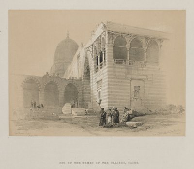 Egypti ja Nubia, osa III: Yksi Khalifin haudoista, Kairo, 1848. tekijältä Louis Haghe