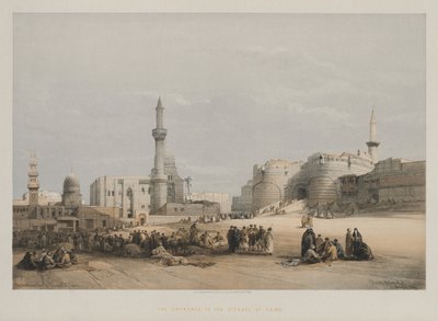 Egypti ja Nubia, osa III: Kairon linnoituksen sisäänkäynti, 1849. tekijältä Louis Haghe
