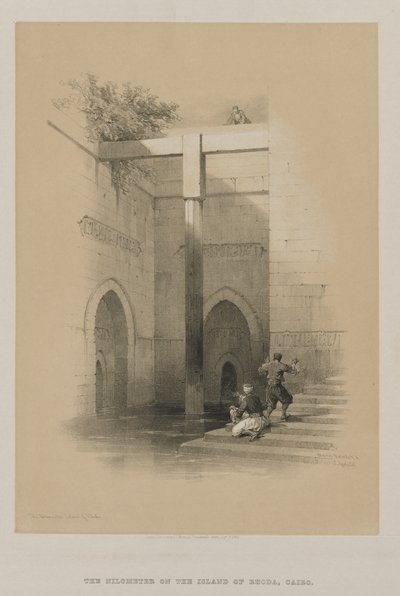 Egypti ja Nubia, osa III: Nileometri. Rhodan saari, 1849. tekijältä Louis Haghe