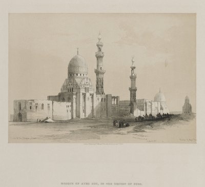 Egypti ja Nubia, osa III: Kalifien haudat-Kairo. Ayed Be[y]:n moskeija, 1849. tekijältä Louis Haghe
