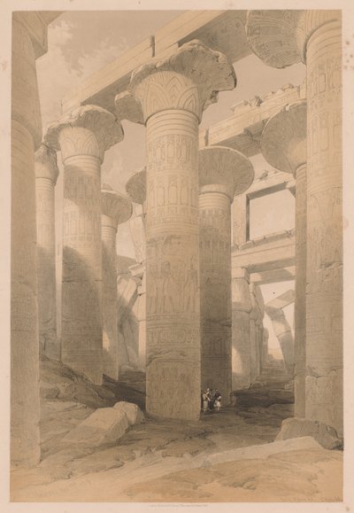 Egypti ja Nubia: Osa II - nro 14, Karnak tekijältä Louis Haghe