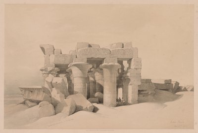 Egypti ja Nubia: Osa II - nro 42, Kom Ombon rauniot tekijältä Louis Haghe