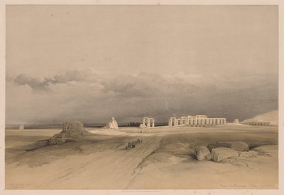 Egypti ja Nubia: Osa II - nro 8, Ruins of the Memnonium, Thebes tekijältä Louis Haghe