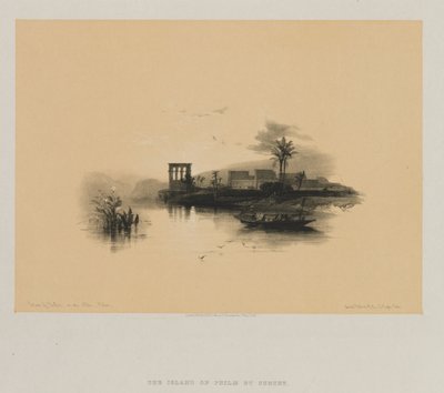 Egypti ja Nubia, osa II: Philaen saari Niilillä, Nubia, 1847. tekijältä Louis Haghe