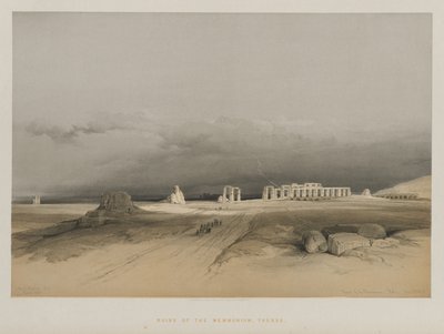 Egypti ja Nubia, osa II: Ruins of Memnonium, Thebes tekijältä Louis Haghe