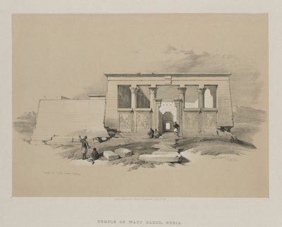 Egypti ja Nubia, osa II: Temple at Wady Dabod, Nubia tekijältä Louis Haghe