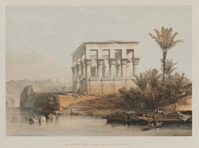 Egypti ja Nubia, osa II: Hypaethral-temppeli Philaessa, nimeltään faraon sänky tekijältä Louis Haghe