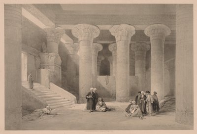 Egypti ja Nubia: osa I - nro 24, Esnehin temppeli tekijältä Louis Haghe