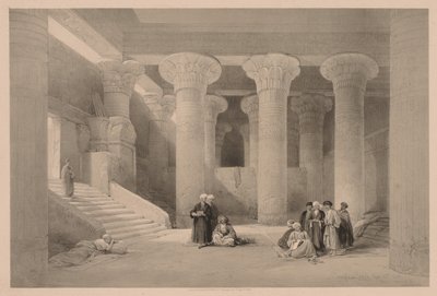 Egypti ja Nubia: osa I - nro 24, Esnehin temppeli, 1838. tekijältä Louis Haghe