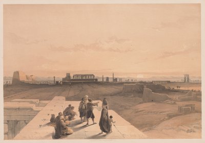 Egypti ja Nubia: I osa - nro 38, Karnakin rauniot, 1838. tekijältä Louis Haghe