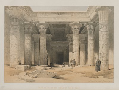 Egypti ja Nubia, osa I: Grand Portico of the Temple of Philae, Nubia tekijältä Louis Haghe