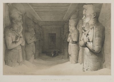 Egypti ja Nubia, osa I: Aboo-Simbelin temppelin sisustus tekijältä Louis Haghe