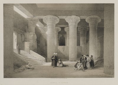 Egypti ja Nubia, osa I: Temple at Esneh tekijältä Louis Haghe