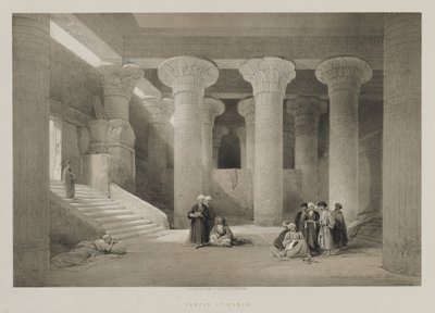 Egypti ja Nubia, osa I: Temple at Esneh, 1846. tekijältä Louis Haghe