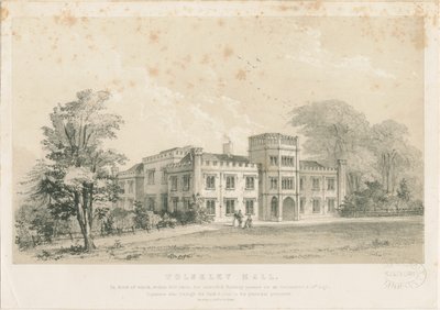 Wolseley Hall: teräskaiverrus, nd [c 1830] (tulostus) tekijältä Louis Haghe