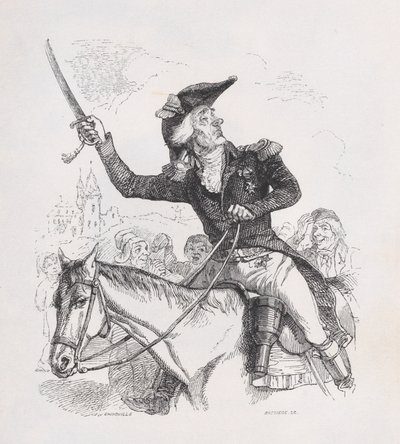 Carabasin markiisi elokuvasta The Complete Works of Béranger, 1836. tekijältä Louis Henri Brévière