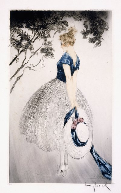 In the Nest, n. 1922 (etsaus ja kuivakärki) tekijältä Louis Icart