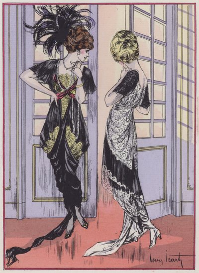 Suunnittelija Zimmermannin naisten muotia 1910-luvulta. tekijältä Louis Icart