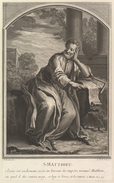 Pyhä Matteus, 1726. tekijältä Louis Jacob