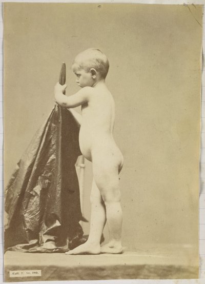 Tutkimus alastomasta lapsesta sivulta katsottuna tekijältä Louis Jean Baptiste Igout (attributed to)