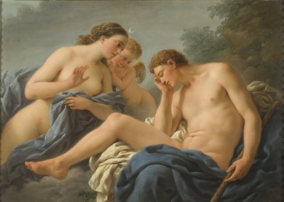 Diana ja Endymion - Diana ja Endymion, kirjoittanut Lagrenee, Louis Jean Francois, dit l