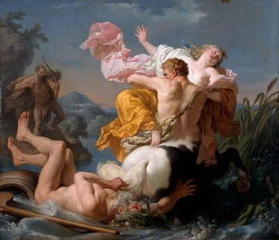 Kentaur Nessuksen Deianeiran sieppaus tekijältä Louis Jean François Lagrenée
