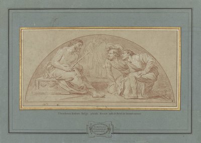 Kristuksen pilkkaaminen tekijältä Louis Jean Jacques Durameau