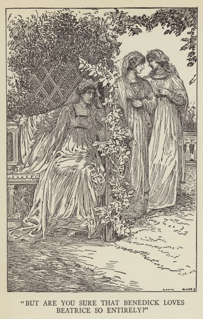 Mutta oletko varma, että Benedick rakastaa Beatricea niin täysin? tekijältä Louis John Rhead