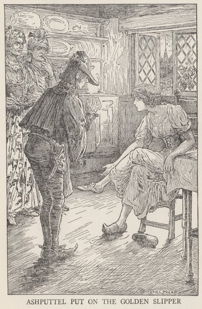 Cinderella (litho) tekijältä Louis John Rhead