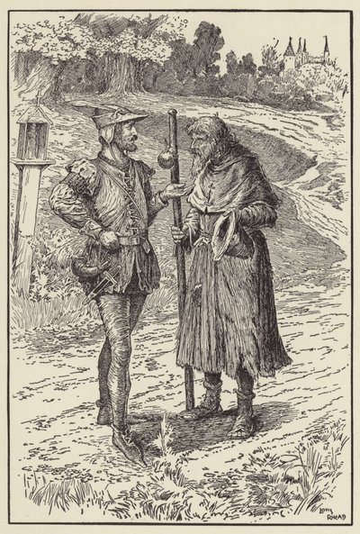 Tule, vaihda vaatteesi minun vaatteisiin, vanha mies tekijältä Louis John Rhead